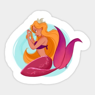 Hair Care Mermaid Sticker